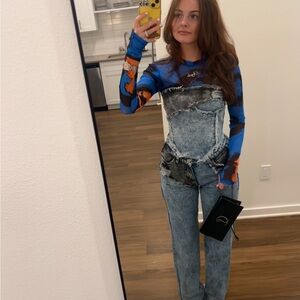 Blue Denim corset & Jeans